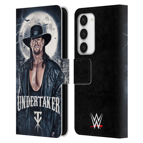 WWE The Undertaker Portrait Leather Book Wallet Case Cover For Samsung Galaxy S23 5G