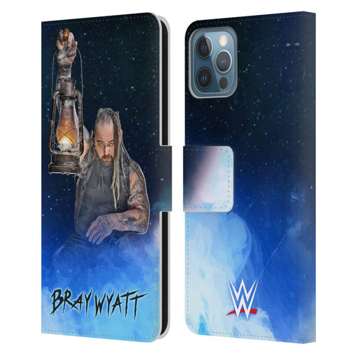 WWE Bray Wyatt Portrait Leather Book Wallet Case Cover For Apple iPhone 12 / iPhone 12 Pro