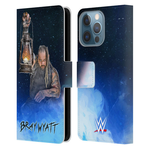 WWE Bray Wyatt Portrait Leather Book Wallet Case Cover For Apple iPhone 13 Pro