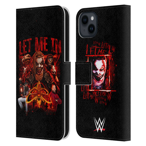 WWE Bray Wyatt Let Me In Leather Book Wallet Case Cover For Apple iPhone 15 Plus