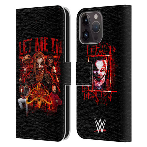 WWE Bray Wyatt Let Me In Leather Book Wallet Case Cover For Apple iPhone 15 Pro Max