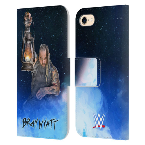 WWE Bray Wyatt Portrait Leather Book Wallet Case Cover For Apple iPhone 7 / 8 / SE 2020 & 2022