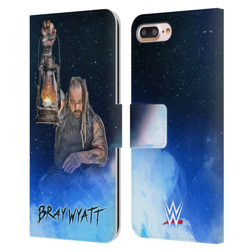 WWE Bray Wyatt Portrait Leather Book Wallet Case Cover For Apple iPhone 7 Plus / iPhone 8 Plus