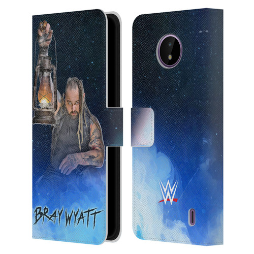 WWE Bray Wyatt Portrait Leather Book Wallet Case Cover For Nokia C10 / C20