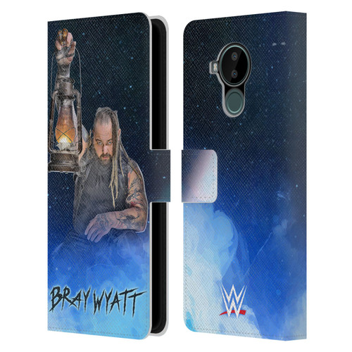 WWE Bray Wyatt Portrait Leather Book Wallet Case Cover For Nokia C30