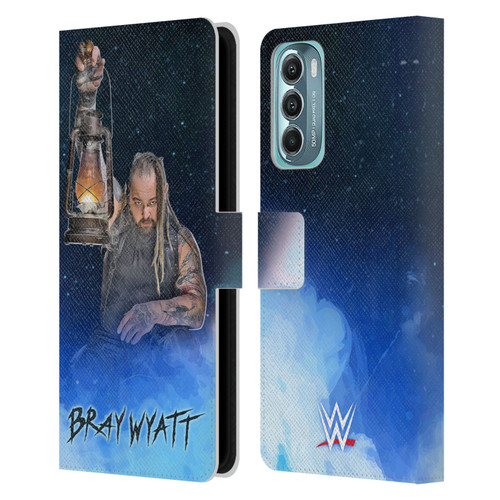 WWE Bray Wyatt Portrait Leather Book Wallet Case Cover For Motorola Moto G Stylus 5G (2022)