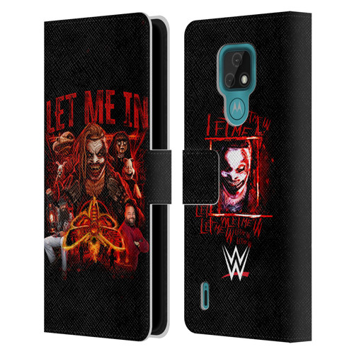 WWE Bray Wyatt Let Me In Leather Book Wallet Case Cover For Motorola Moto E7
