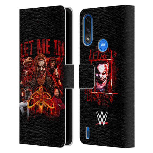 WWE Bray Wyatt Let Me In Leather Book Wallet Case Cover For Motorola Moto E7 Power / Moto E7i Power