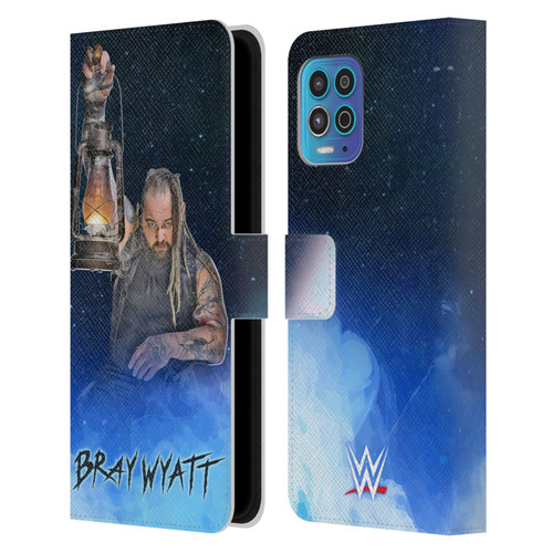 WWE Bray Wyatt Portrait Leather Book Wallet Case Cover For Motorola Moto G100