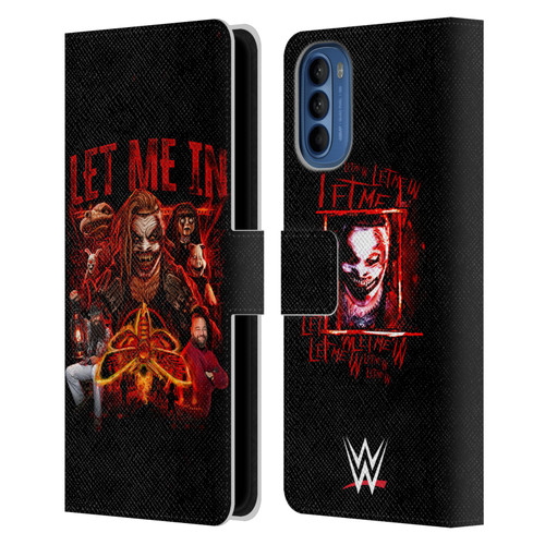 WWE Bray Wyatt Let Me In Leather Book Wallet Case Cover For Motorola Moto G41