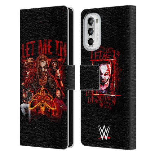 WWE Bray Wyatt Let Me In Leather Book Wallet Case Cover For Motorola Moto G52