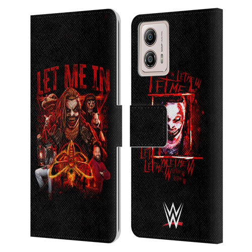 WWE Bray Wyatt Let Me In Leather Book Wallet Case Cover For Motorola Moto G53 5G