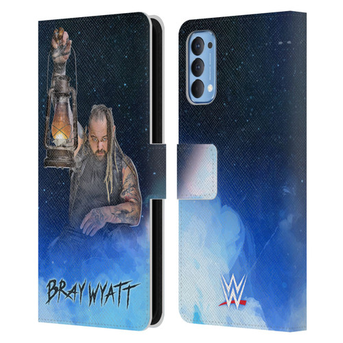 WWE Bray Wyatt Portrait Leather Book Wallet Case Cover For OPPO Reno 4 5G
