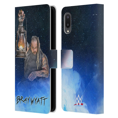 WWE Bray Wyatt Portrait Leather Book Wallet Case Cover For Samsung Galaxy A02/M02 (2021)