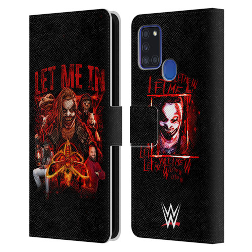 WWE Bray Wyatt Let Me In Leather Book Wallet Case Cover For Samsung Galaxy A21s (2020)