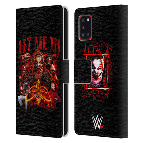 WWE Bray Wyatt Let Me In Leather Book Wallet Case Cover For Samsung Galaxy A31 (2020)