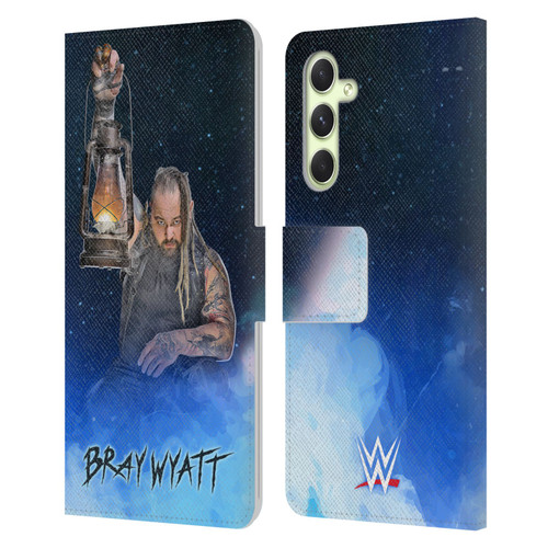 WWE Bray Wyatt Portrait Leather Book Wallet Case Cover For Samsung Galaxy A54 5G