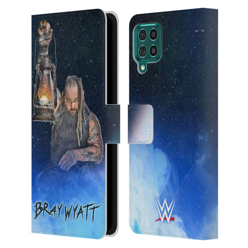 WWE Bray Wyatt Portrait Leather Book Wallet Case Cover For Samsung Galaxy F62 (2021)