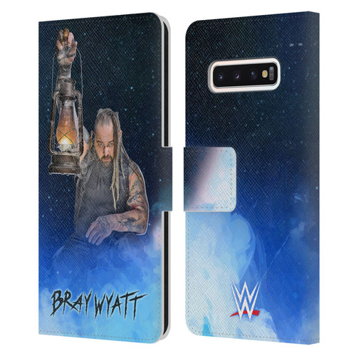WWE Bray Wyatt Portrait Leather Book Wallet Case Cover For Samsung Galaxy S10