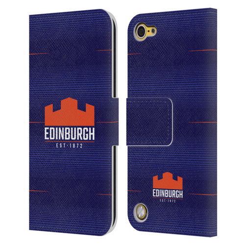 Edinburgh Rugby 2023/24 Crest Kit Home Leather Book Wallet Case Cover For Apple iPod Touch 5G 5th Gen