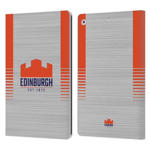 Edinburgh Rugby 2023/24 Crest Kit Away Leather Book Wallet Case Cover For Apple iPad 10.2 2019/2020/2021