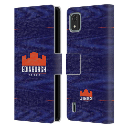 Edinburgh Rugby 2023/24 Crest Kit Home Leather Book Wallet Case Cover For Nokia C2 2nd Edition