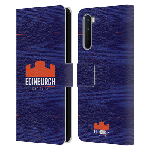 Edinburgh Rugby 2023/24 Crest Kit Home Leather Book Wallet Case Cover For OnePlus Nord 5G