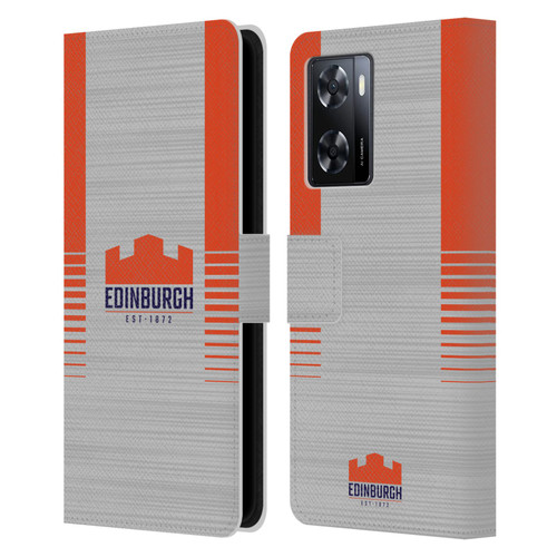 Edinburgh Rugby 2023/24 Crest Kit Away Leather Book Wallet Case Cover For OPPO A57s