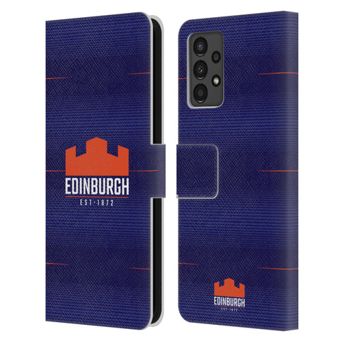 Edinburgh Rugby 2023/24 Crest Kit Home Leather Book Wallet Case Cover For Samsung Galaxy A13 (2022)