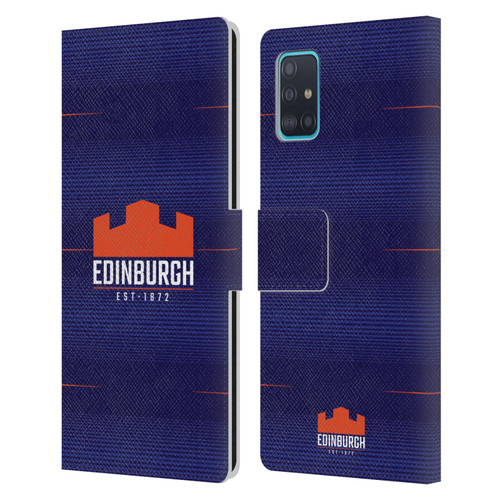 Edinburgh Rugby 2023/24 Crest Kit Home Leather Book Wallet Case Cover For Samsung Galaxy A51 (2019)
