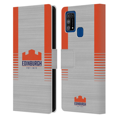 Edinburgh Rugby 2023/24 Crest Kit Away Leather Book Wallet Case Cover For Samsung Galaxy M31 (2020)