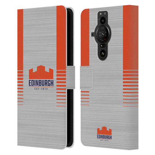 Edinburgh Rugby 2023/24 Crest Kit Away Leather Book Wallet Case Cover For Sony Xperia Pro-I