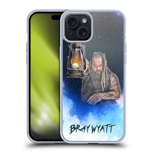 WWE Bray Wyatt Portrait Soft Gel Case for Apple iPhone 15 Plus