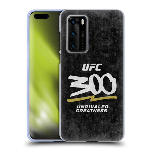UFC 300 Logo Unrivaled Greatness Distressed Soft Gel Case for Huawei P40 5G