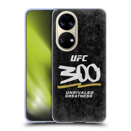 UFC 300 Logo Unrivaled Greatness Distressed Soft Gel Case for Huawei P50
