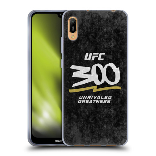 UFC 300 Logo Unrivaled Greatness Distressed Soft Gel Case for Huawei Y6 Pro (2019)