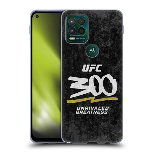 UFC 300 Logo Unrivaled Greatness Distressed Soft Gel Case for Motorola Moto G Stylus 5G 2021