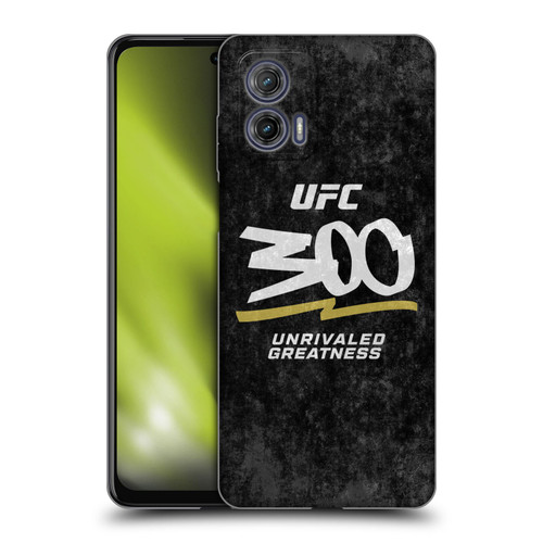 UFC 300 Logo Unrivaled Greatness Distressed Soft Gel Case for Motorola Moto G73 5G