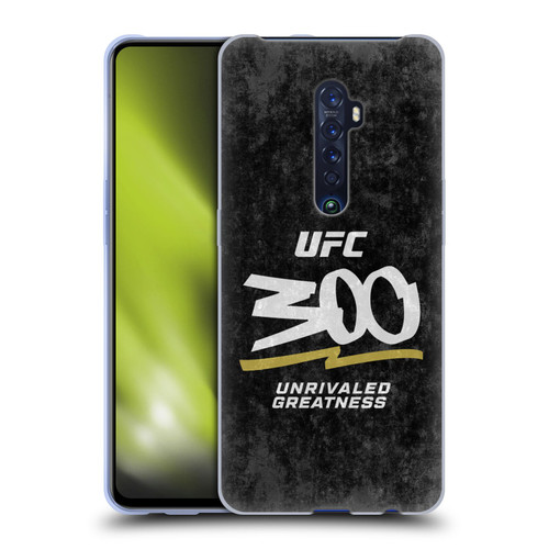 UFC 300 Logo Unrivaled Greatness Distressed Soft Gel Case for OPPO Reno 2