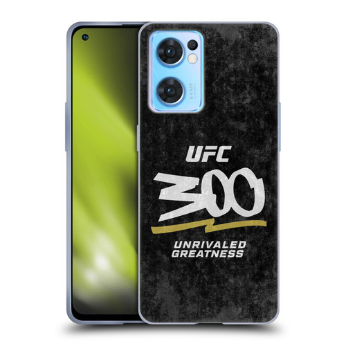 UFC 300 Logo Unrivaled Greatness Distressed Soft Gel Case for OPPO Reno7 5G / Find X5 Lite