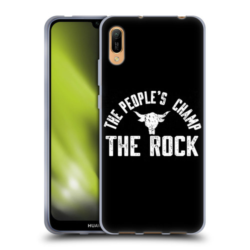 WWE The Rock The People's Champ Soft Gel Case for Huawei Y6 Pro (2019)