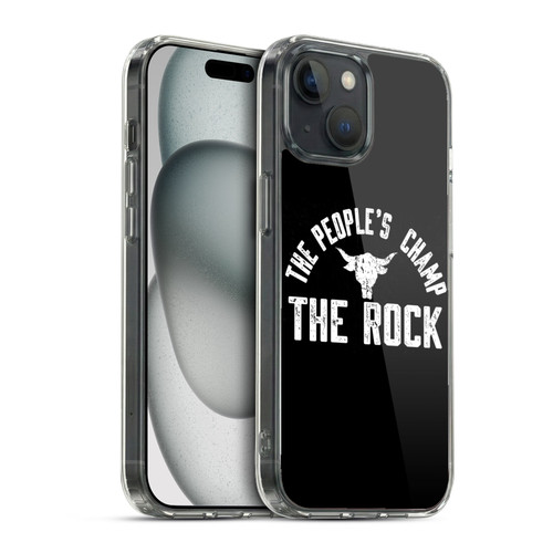 WWE The Rock The People's Champ Soft Gel Case for Apple iPhone 15 & MagSafe