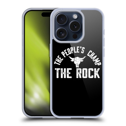 WWE The Rock The People's Champ Soft Gel Case for Apple iPhone 15 Pro