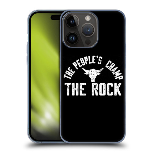WWE The Rock The People's Champ Soft Gel Case for Apple iPhone 15 Pro