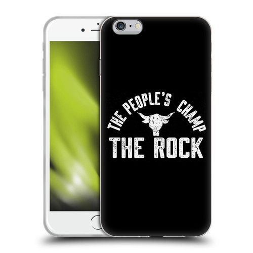 WWE The Rock The People's Champ Soft Gel Case for Apple iPhone 6 Plus / iPhone 6s Plus