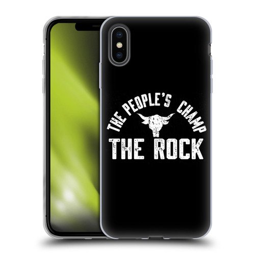 WWE The Rock The People's Champ Soft Gel Case for Apple iPhone XS Max