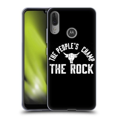 WWE The Rock The People's Champ Soft Gel Case for Motorola Moto E6 Plus