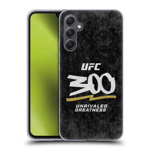 UFC 300 Logo Unrivaled Greatness Distressed Soft Gel Case for Samsung Galaxy A34 5G