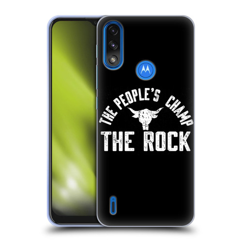 WWE The Rock The People's Champ Soft Gel Case for Motorola Moto E7 Power / Moto E7i Power