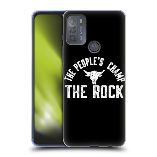 WWE The Rock The People's Champ Soft Gel Case for Motorola Moto G50